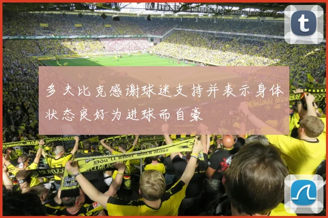 多夫比克感谢球迷支持并表示身体状态良好为进球而自豪